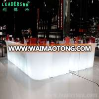 Amazing waterproof multi color chainging flashing light up bar counter and LED bar furniture table chair for bars