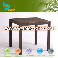 2016 New Design Modern High-quality Brown Cheap Outdoor Dining/Chess Stackable Plastic Table