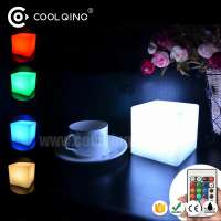 10x10x10cm rgb led cube lamp rechargeable mini cube led light