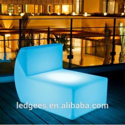 Color changing LED sofa set mid century modern furniture