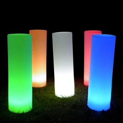 Waterproof Cylinder lights swimming pool wedding led decorative lights