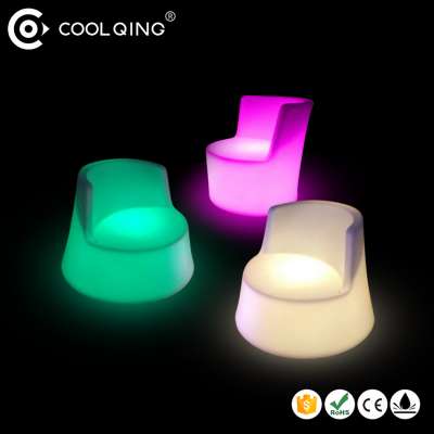 Modern chair furniture night club plastic Led Glowing Sofa