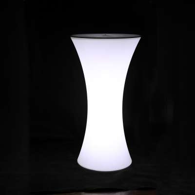 Modern 16 Colors change led furniture lighting led cocktail high bar table