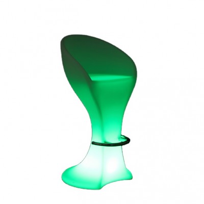 Most Popular 16 RGB Rechargeable Bar Chairs LED Light Up Glowing night event Plastic Chair